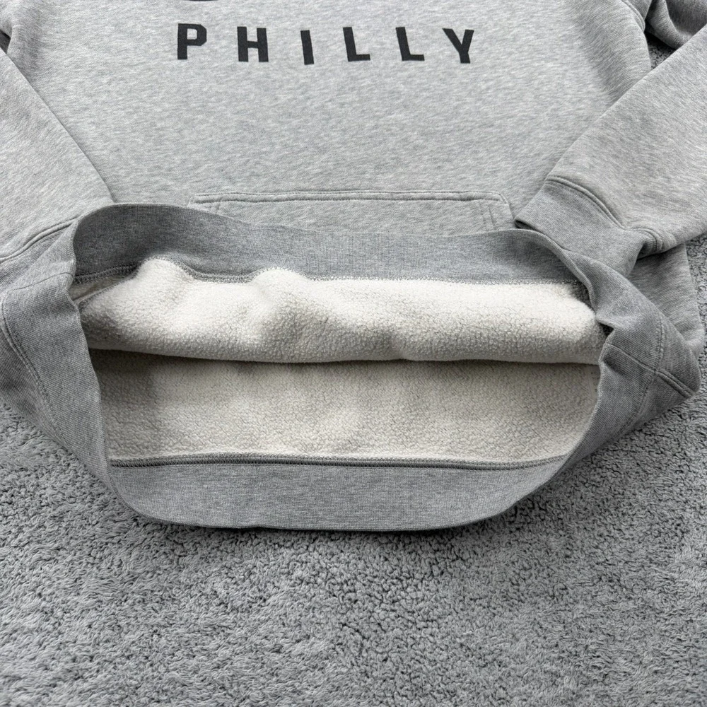 Nike Hoodie Mens Medium Gray Philly Philadelphia City Center Swoosh Pullover 215